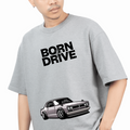 Gray cotton tshirt for men